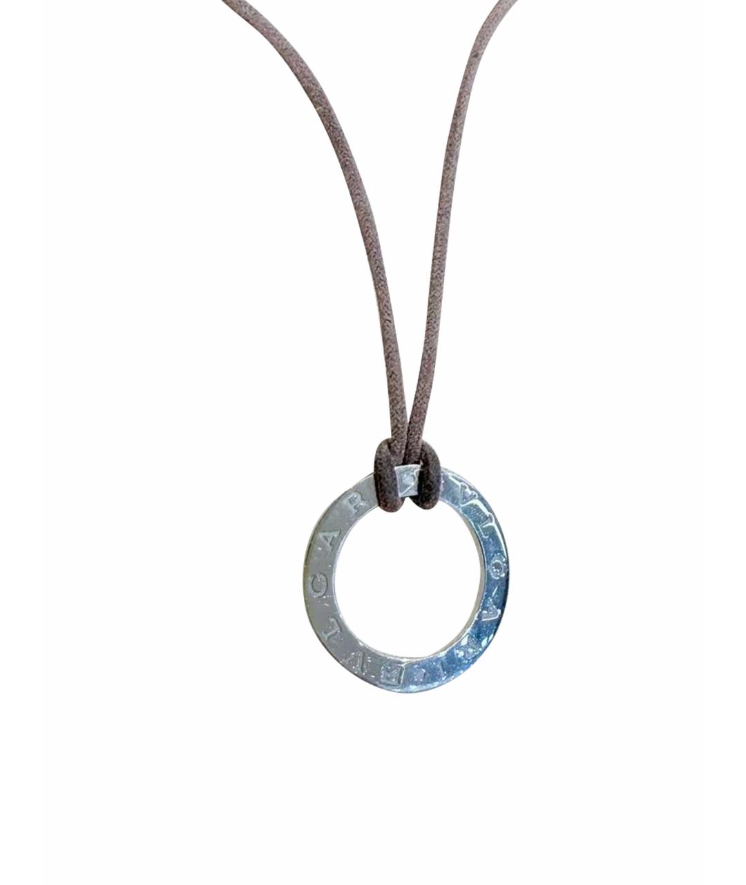 BVLGARI Серебряная подвеска из белого золота, фото 1