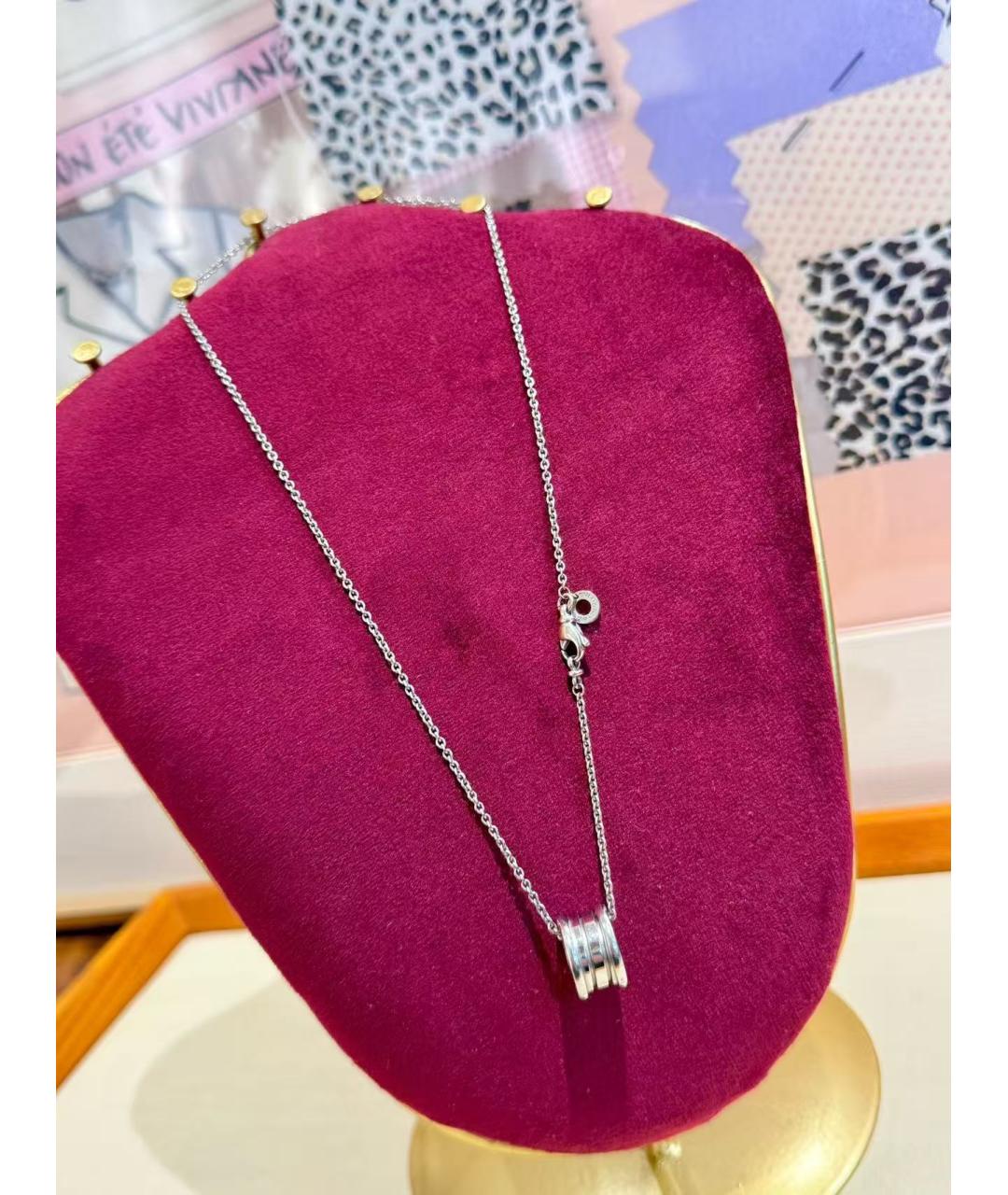 BVLGARI Серебряная подвеска из белого золота, фото 2