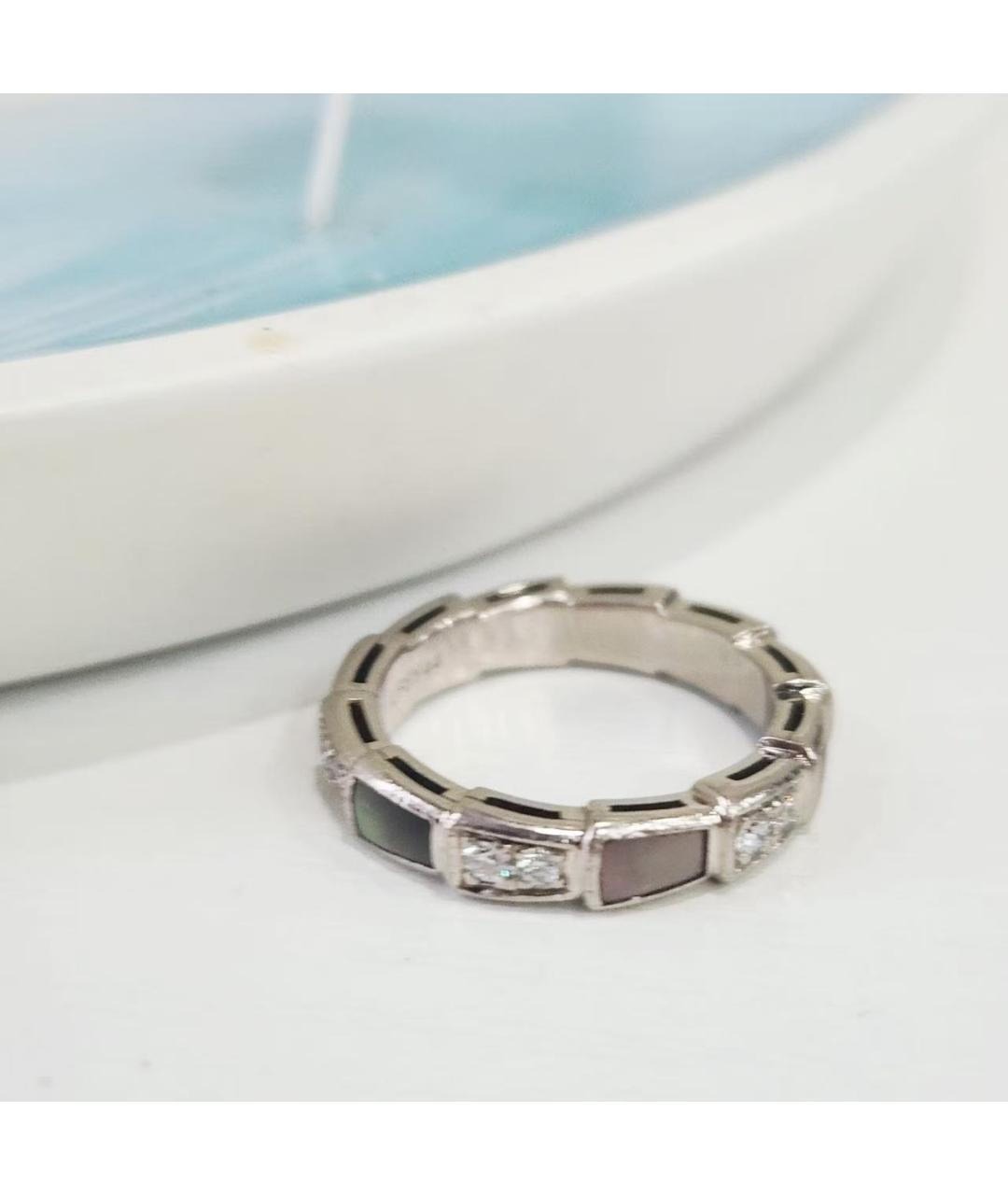 BVLGARI Серебряное кольцо из белого золота, фото 4