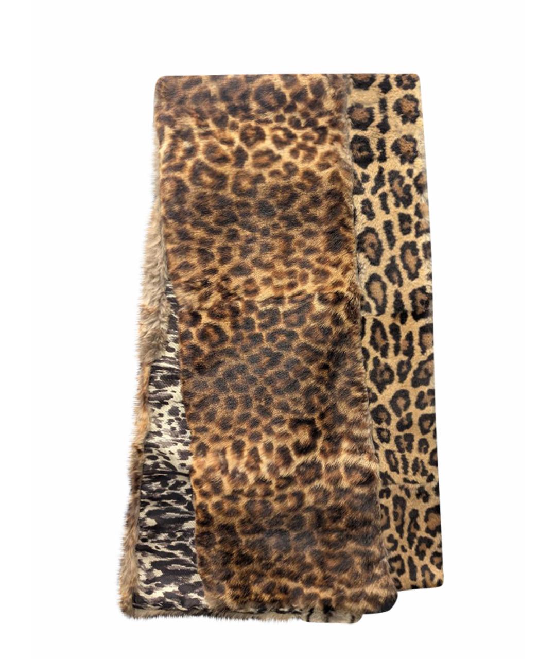 DRIES VAN NOTEN Коричневый шарф, фото 1