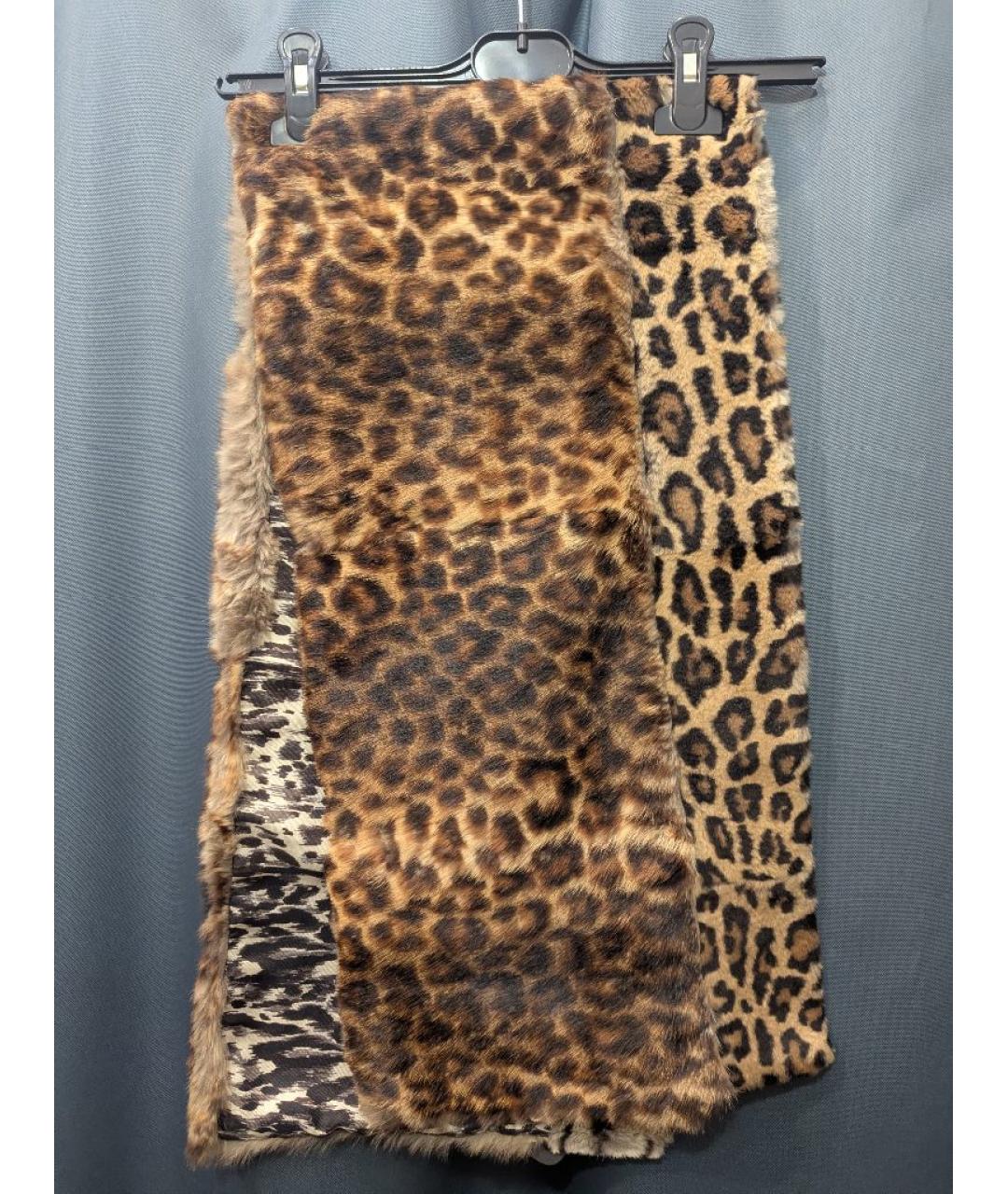 DRIES VAN NOTEN Коричневый шарф, фото 9