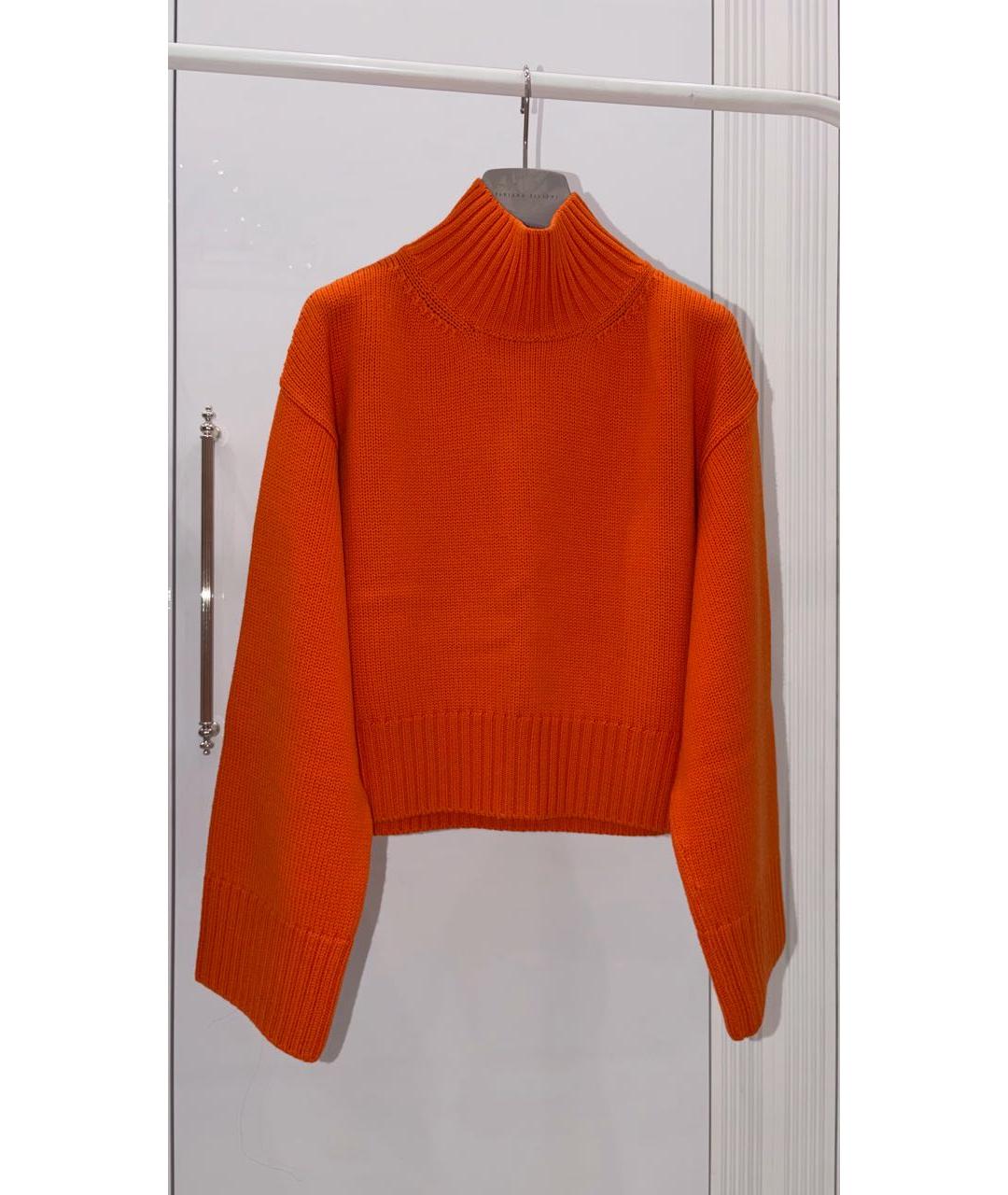 FABIANA FILIPPI Оранжевый шерстяной джемпер / свитер, фото 5
