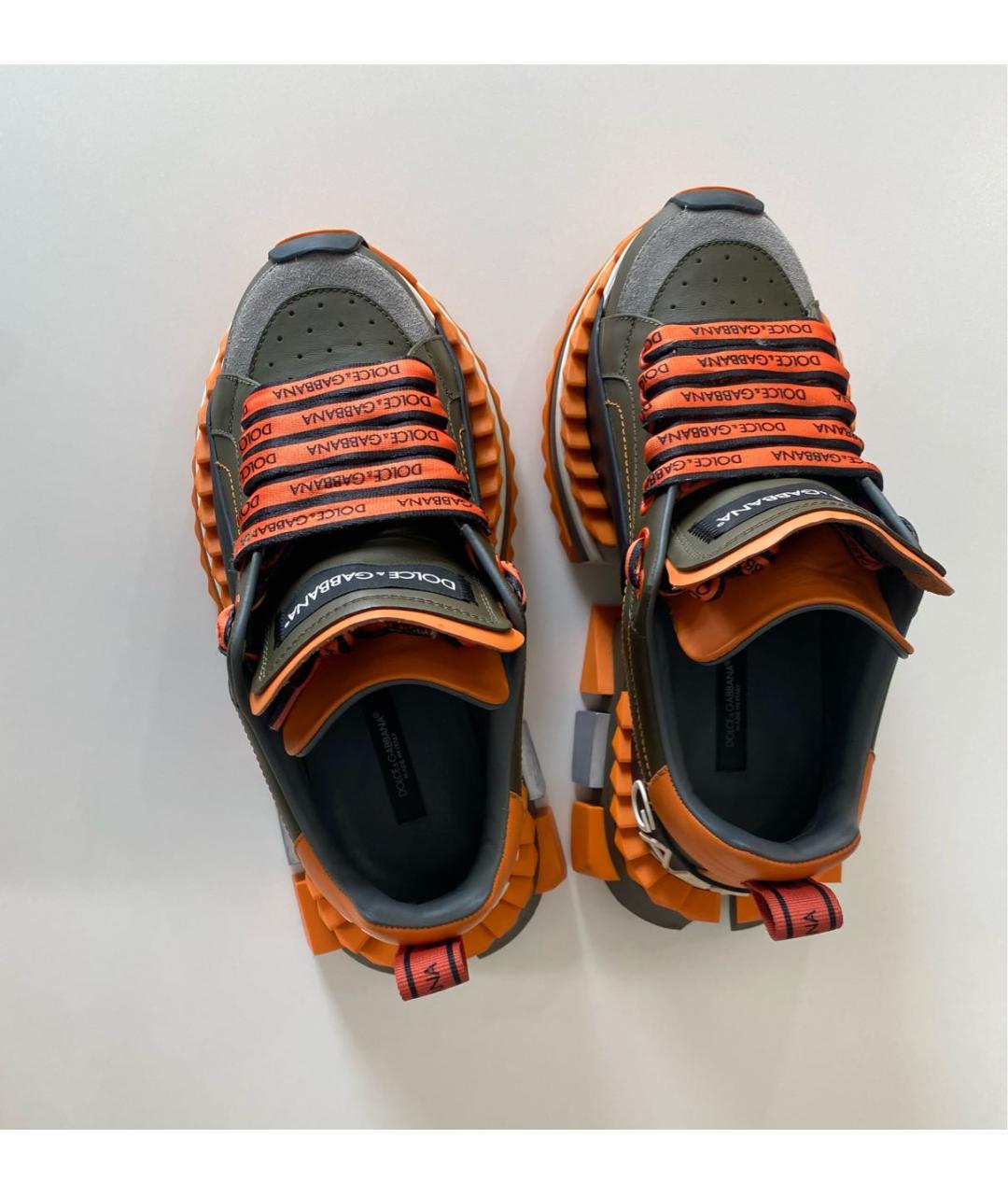 DOLCE&GABBANA Мульти кожаные кроссовки, фото 3