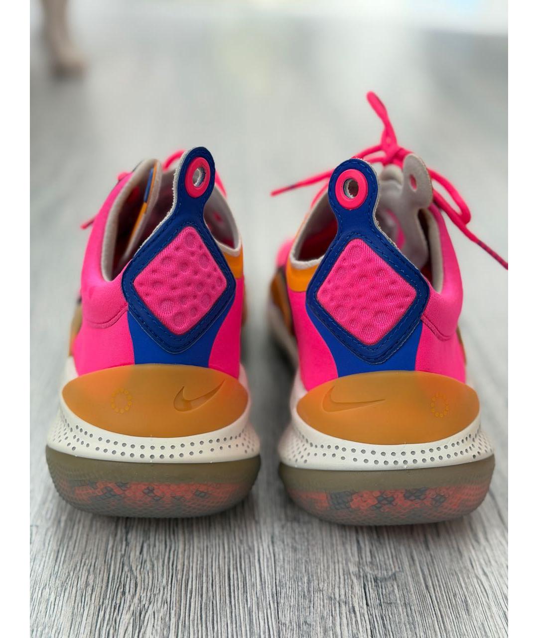 NIKE Фуксия текстильные высокие кроссовки / кеды, фото 4