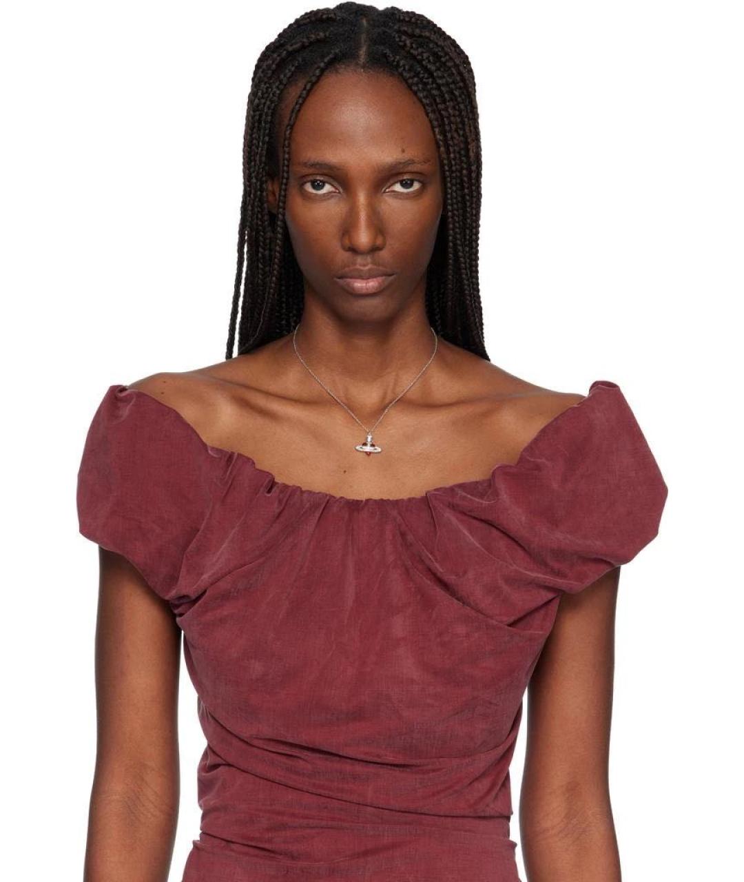 VIVIENNE WESTWOOD Серебряная латунная подвеска, фото 8