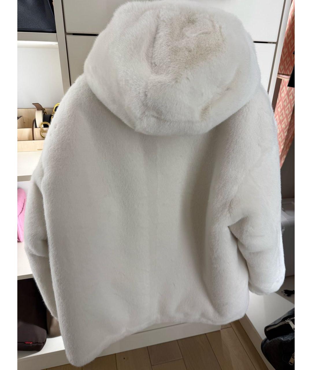 PRADA Белый полиамидовый пуховик, фото 4