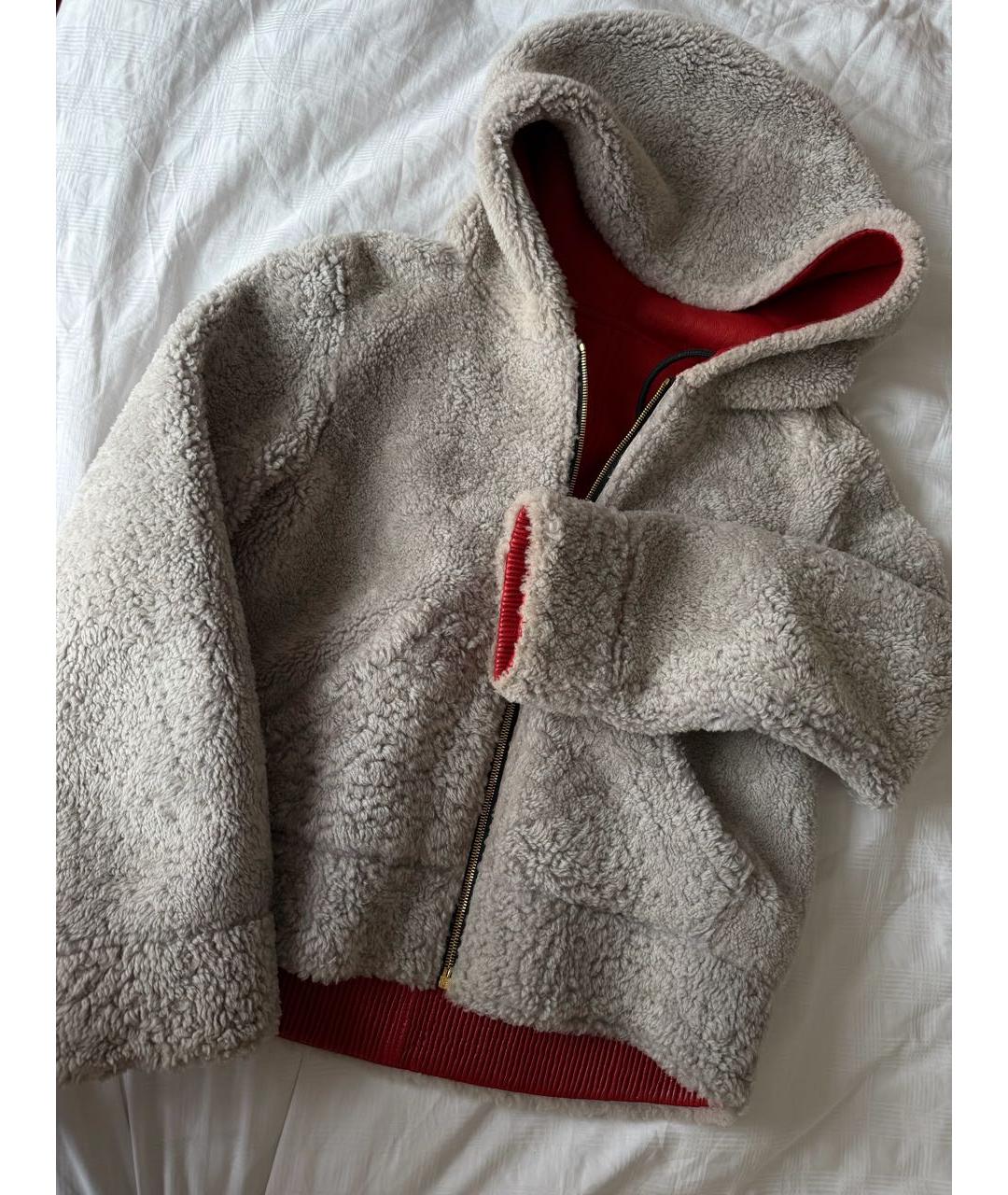 BALENCIAGA Красная меховая дубленка, фото 5