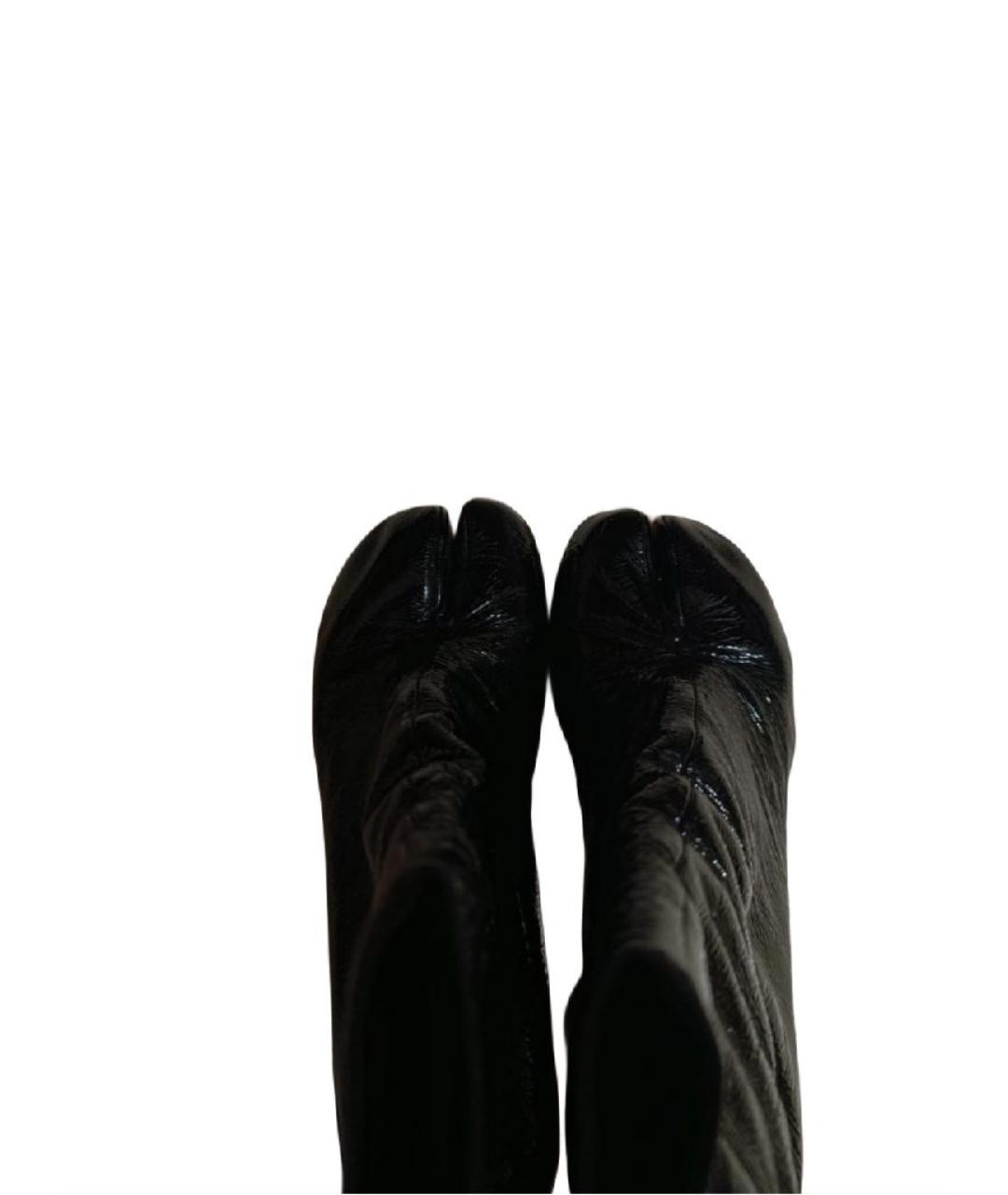 MAISON MARGIELA Черные ботильоны из лакированной кожи, фото 3