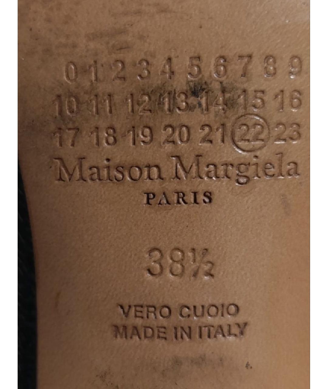 MAISON MARGIELA Черные ботильоны из лакированной кожи, фото 7