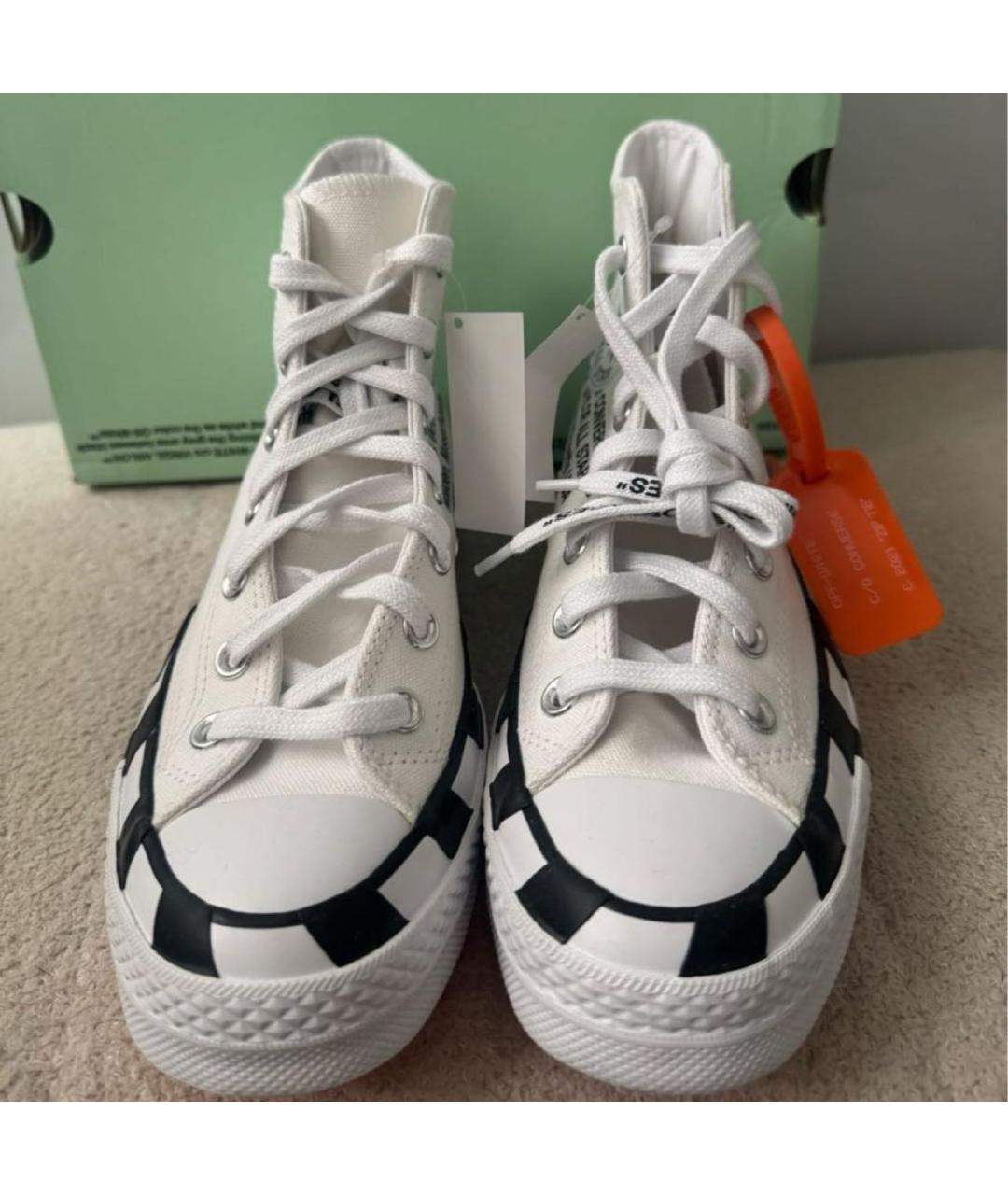 OFF-WHITE Бежевые кеды, фото 2