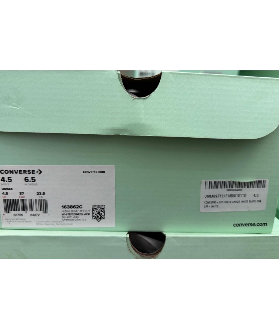 OFF-WHITE Бежевые кеды, фото 8