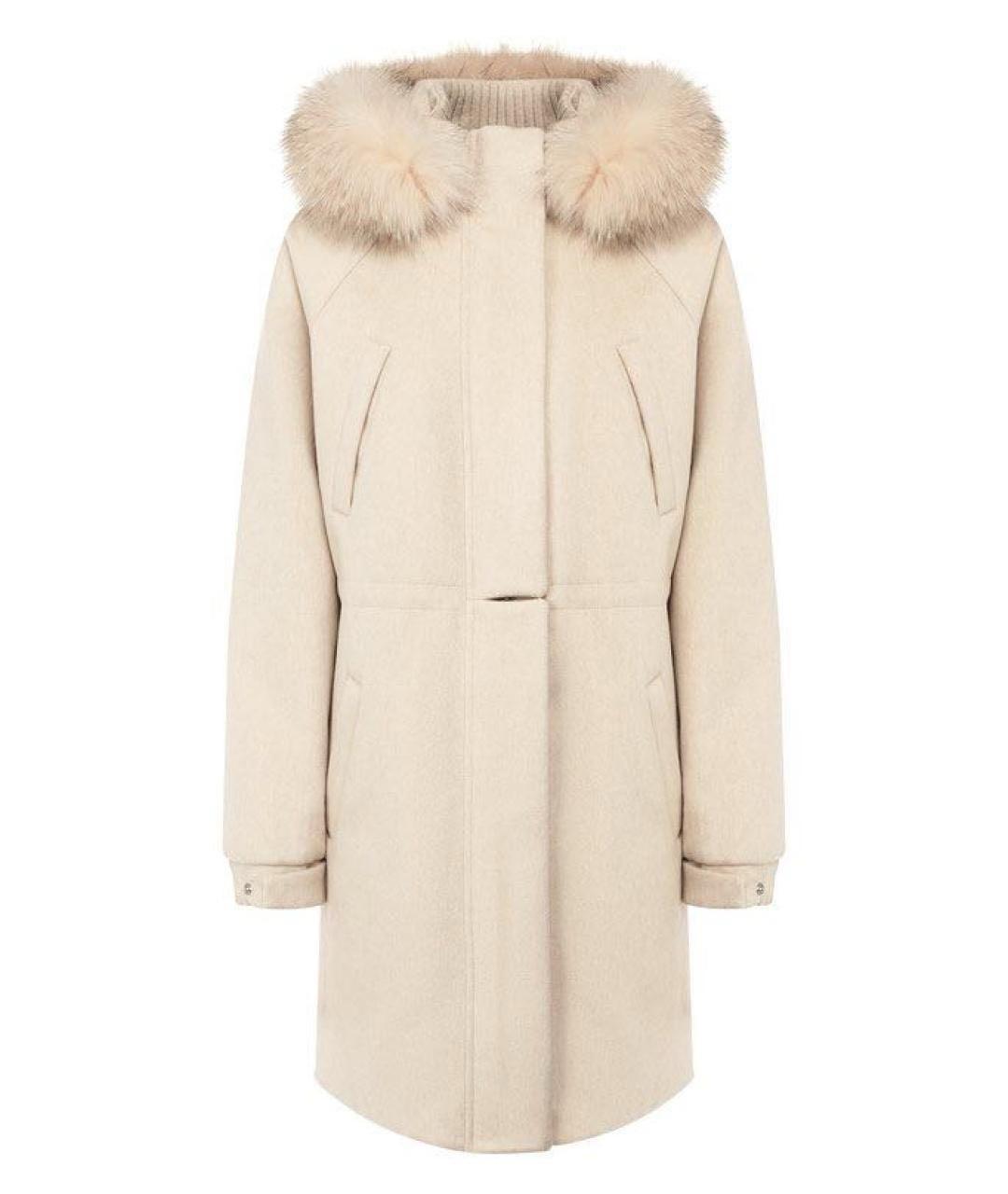 LORO PIANA Бежевая кашемировая парка, фото 9