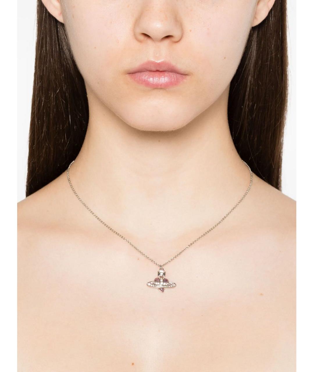 VIVIENNE WESTWOOD Серебряная латунная подвеска, фото 4