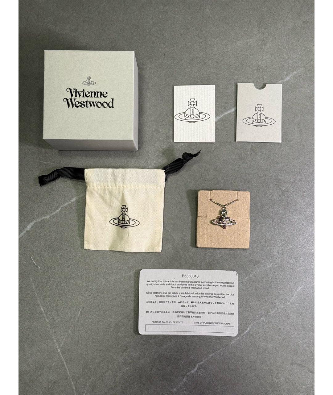 VIVIENNE WESTWOOD Серебряная латунная подвеска, фото 6