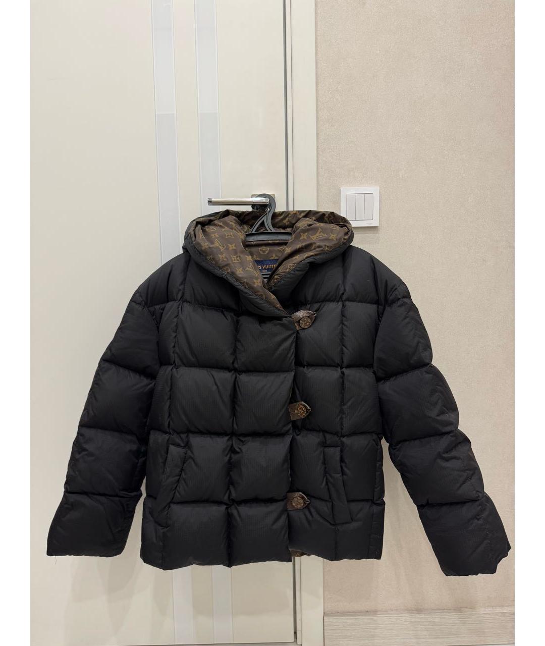 LOUIS VUITTON Черный полиамидовый пуховик, фото 7