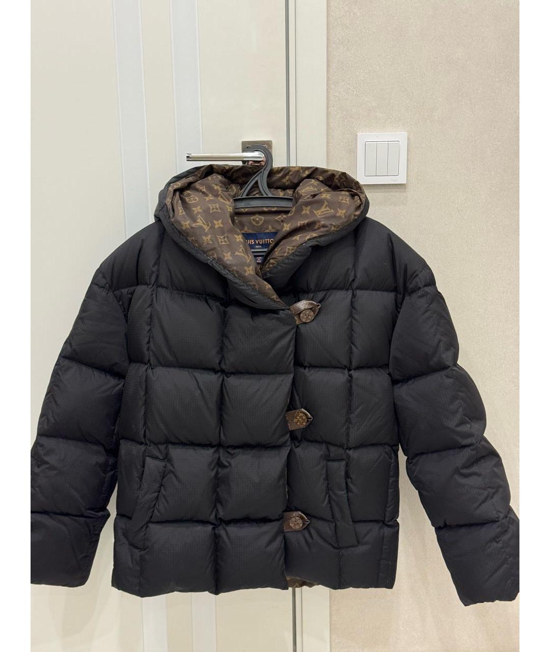 LOUIS VUITTON Черный полиамидовый пуховик, фото 5