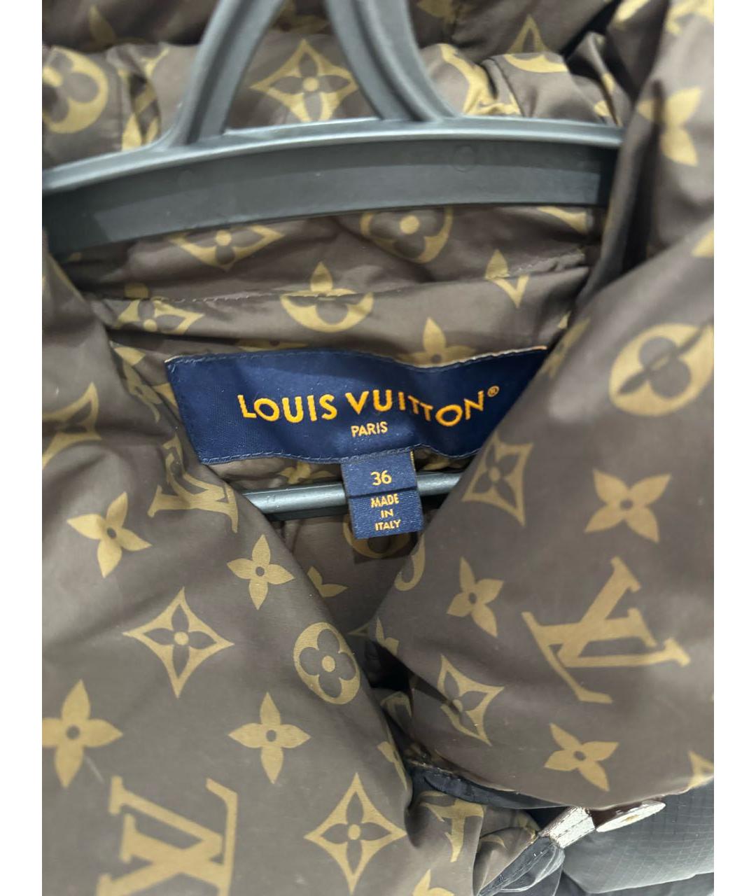 LOUIS VUITTON Черный полиамидовый пуховик, фото 3
