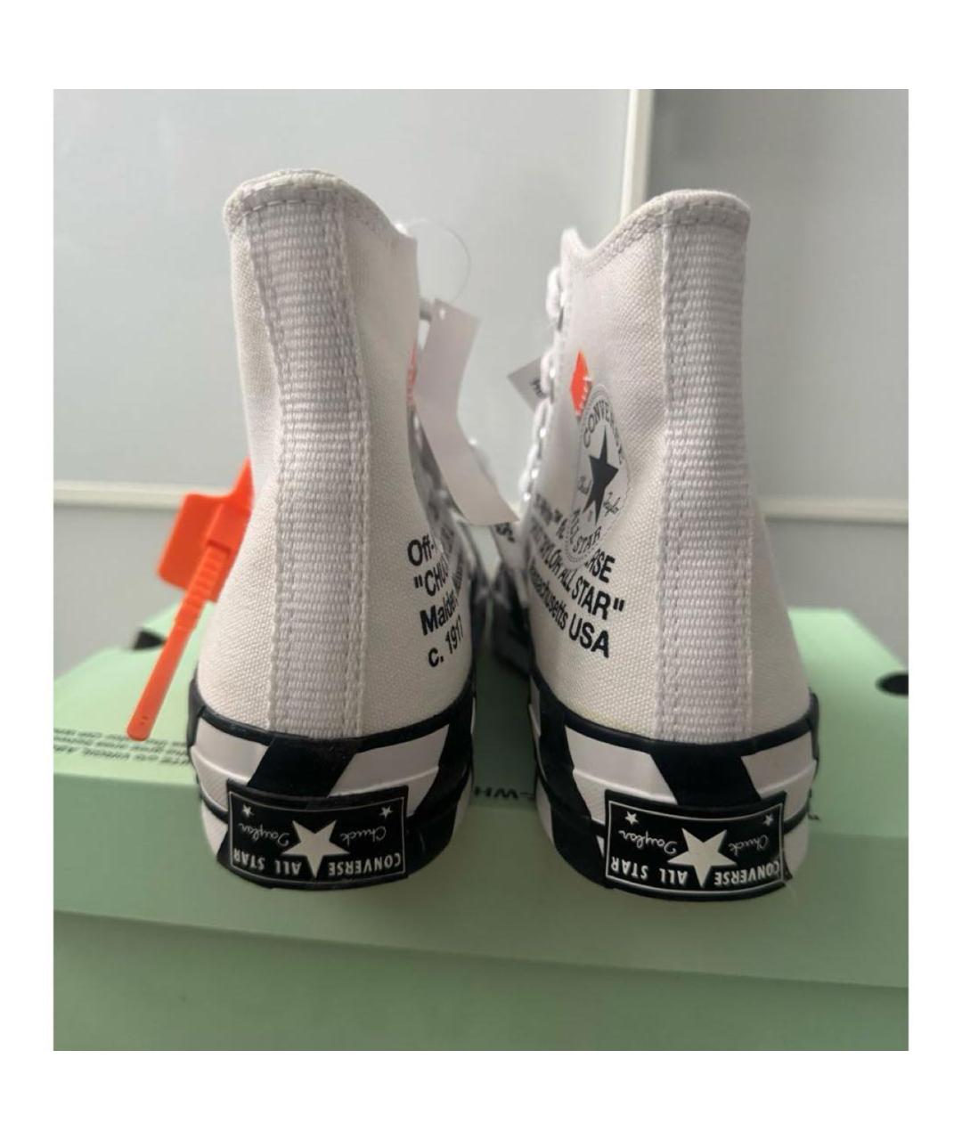 OFF-WHITE Белые высокие кроссовки / кеды, фото 4