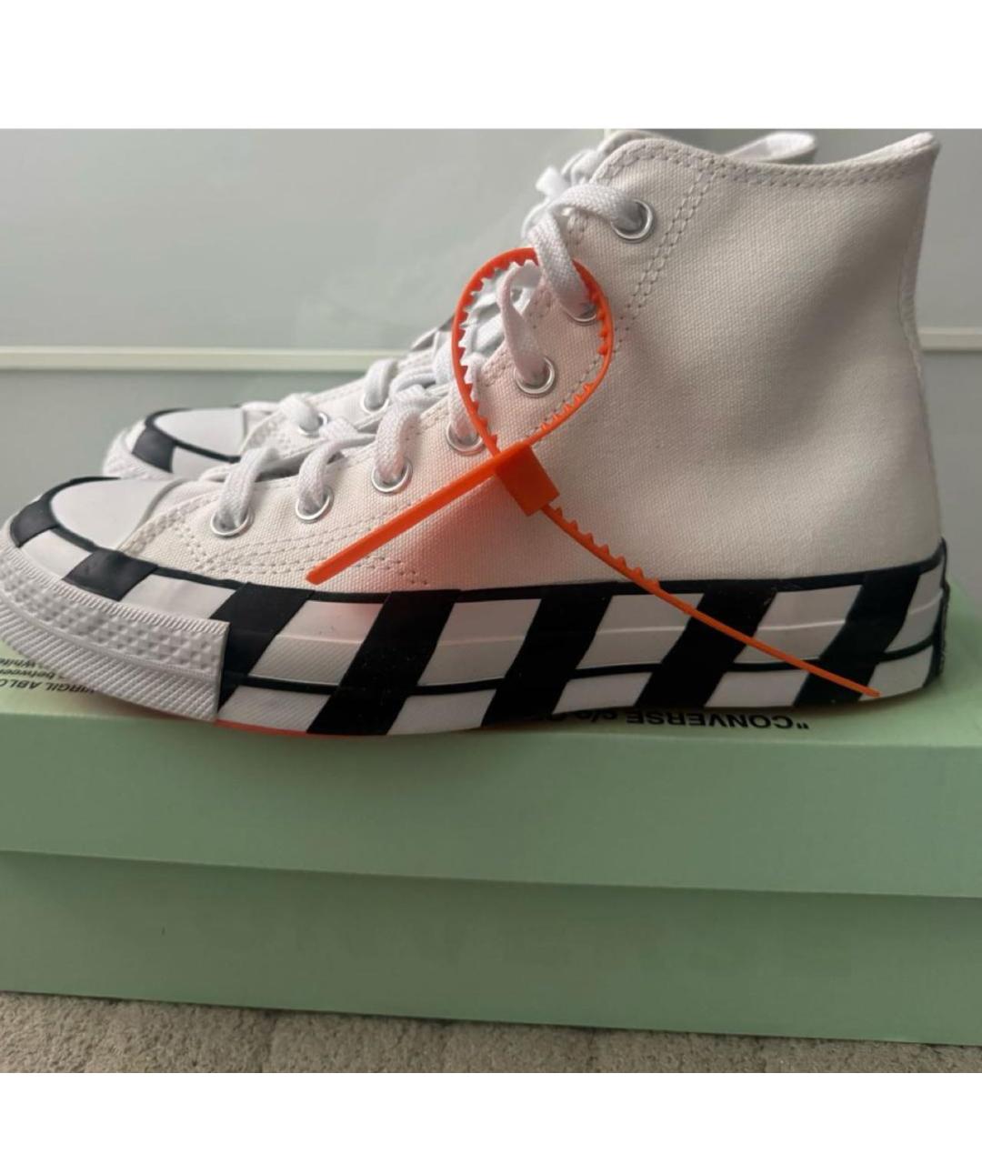 OFF-WHITE Белые высокие кроссовки / кеды, фото 5