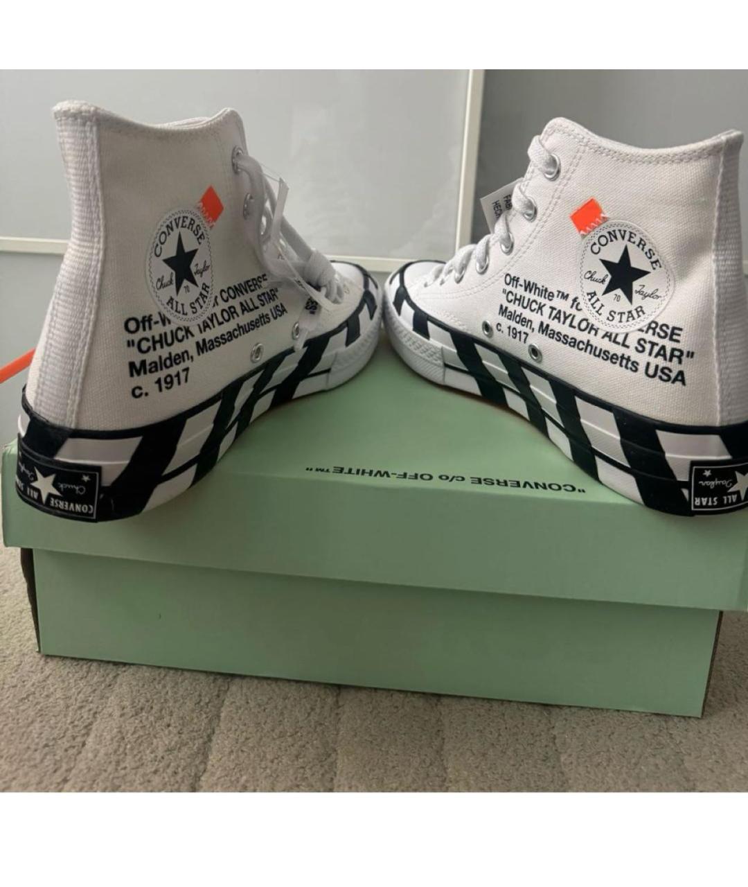 OFF-WHITE Белые высокие кроссовки / кеды, фото 6