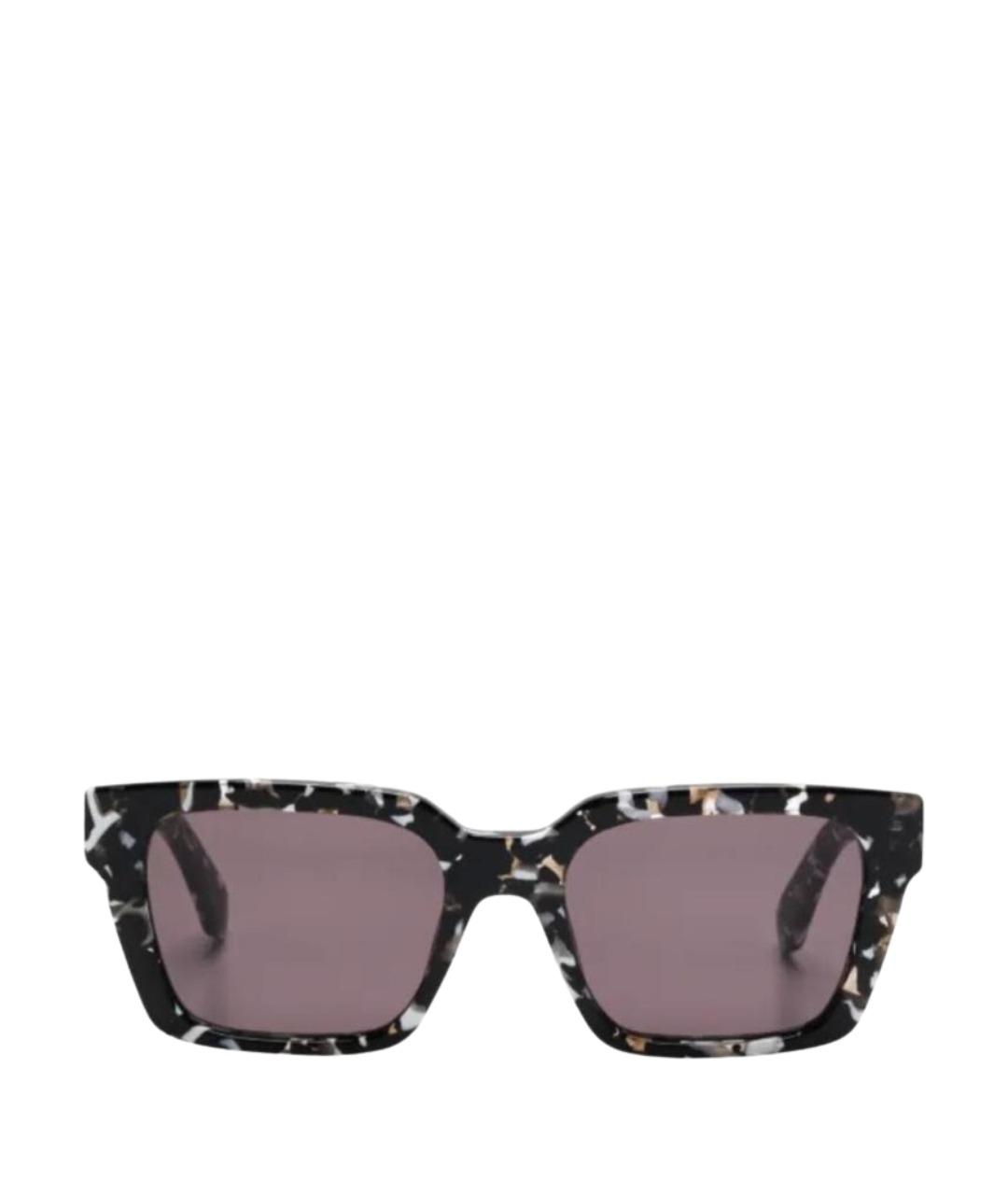 OFF-WHITE Черные пластиковые солнцезащитные очки, фото 1