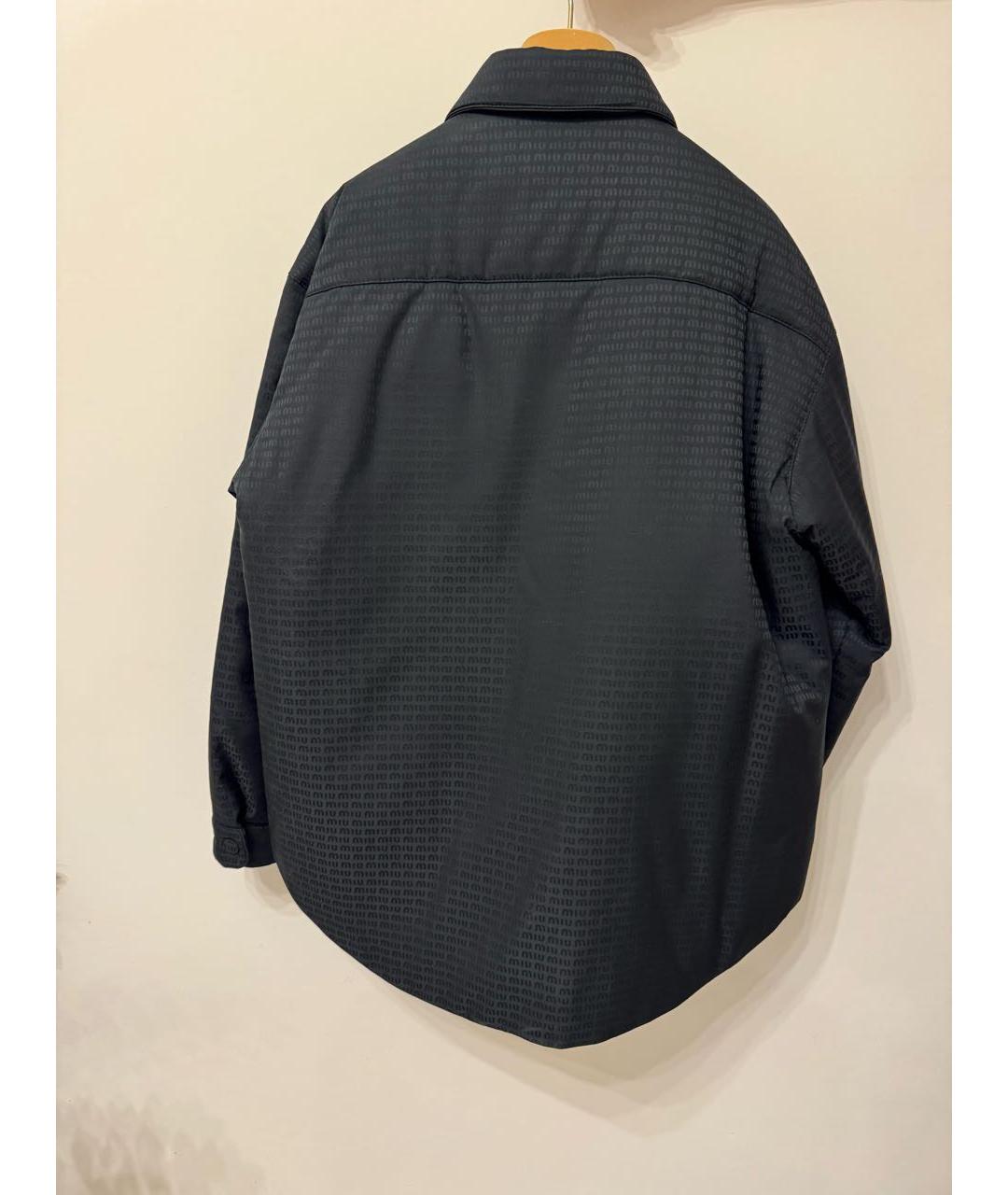 MIU MIU Черная полиамидовая куртка, фото 3