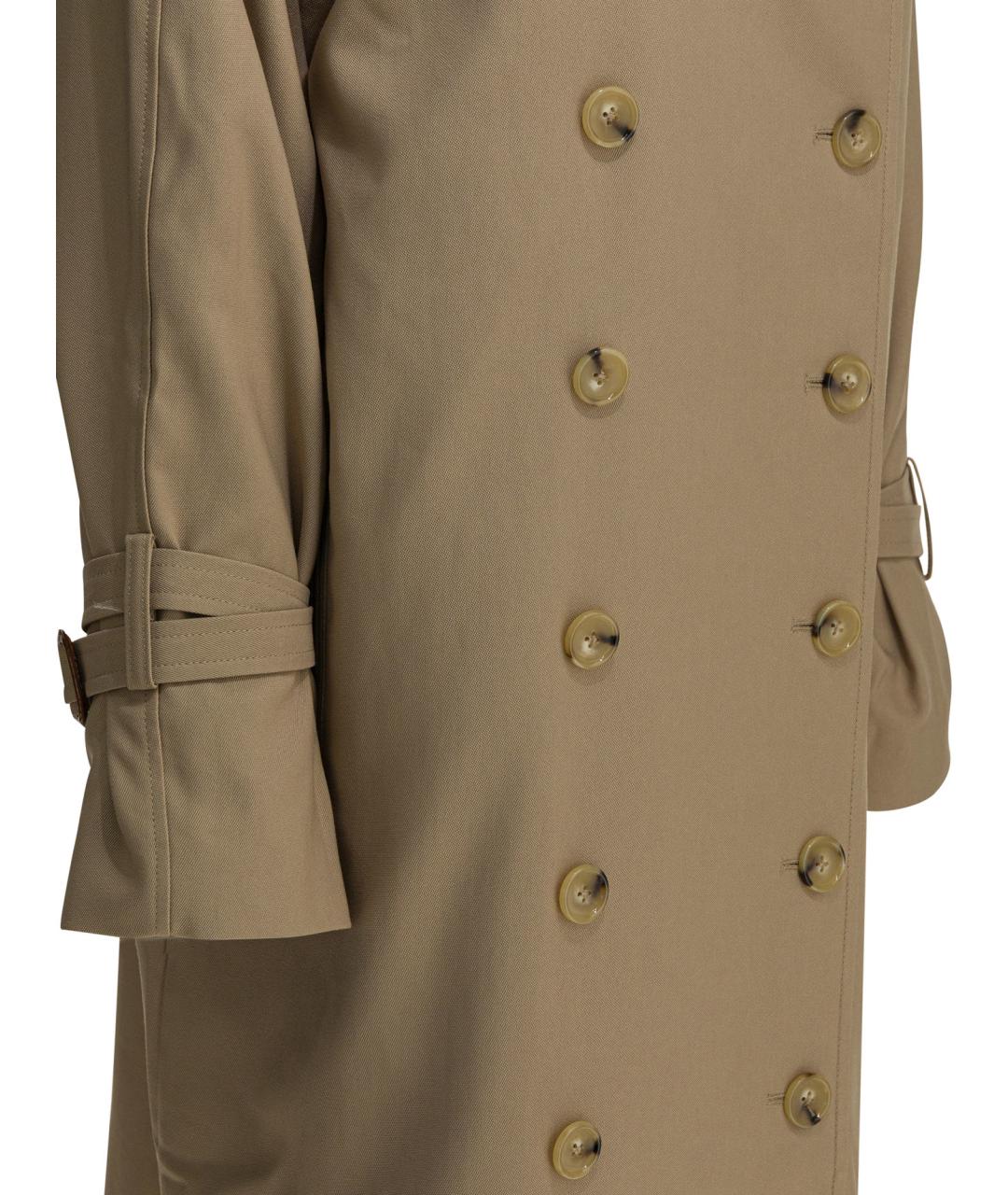 TOTEME Бежевый хлопковый тренч/плащ, фото 4