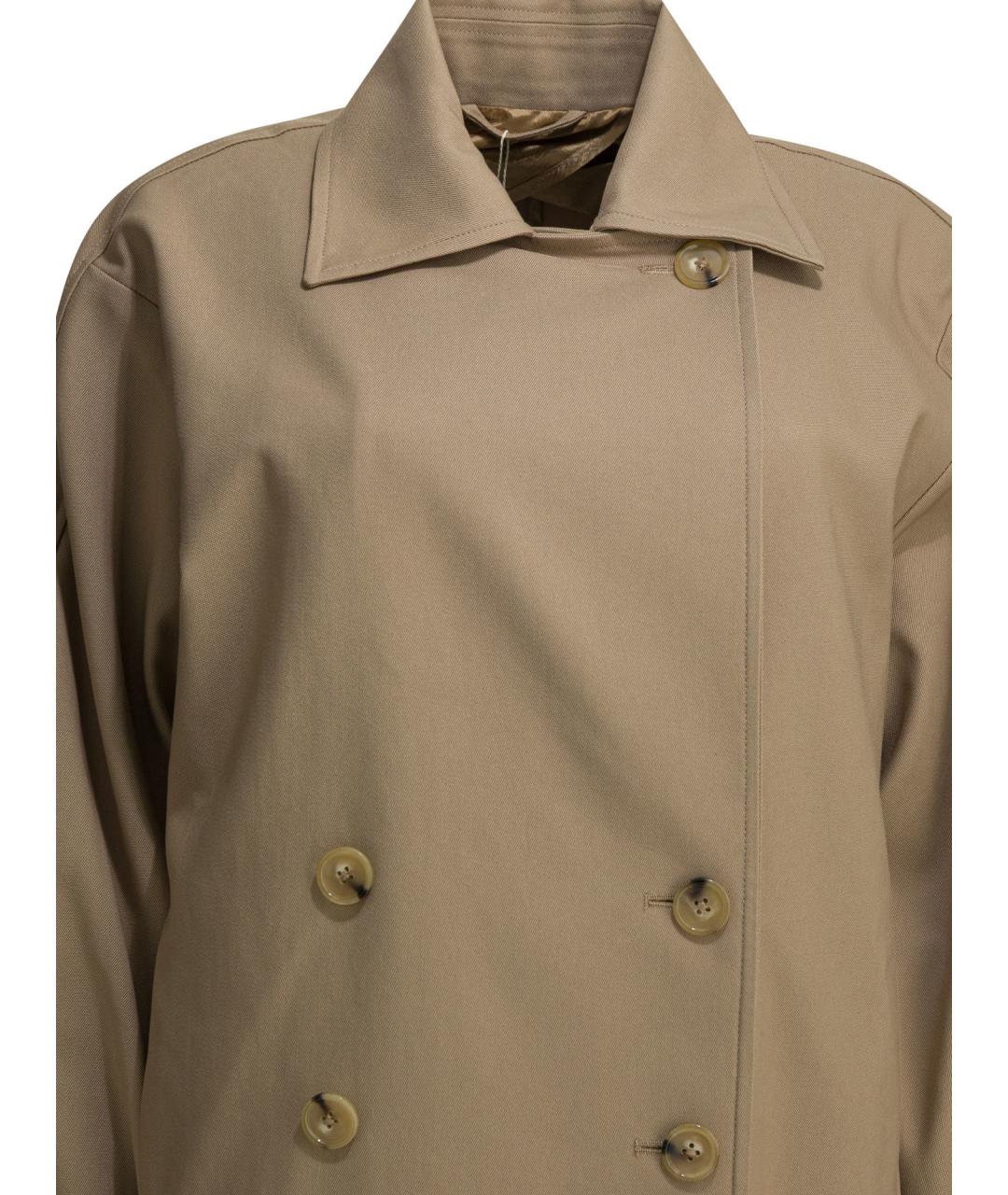 TOTEME Бежевый хлопковый тренч/плащ, фото 3