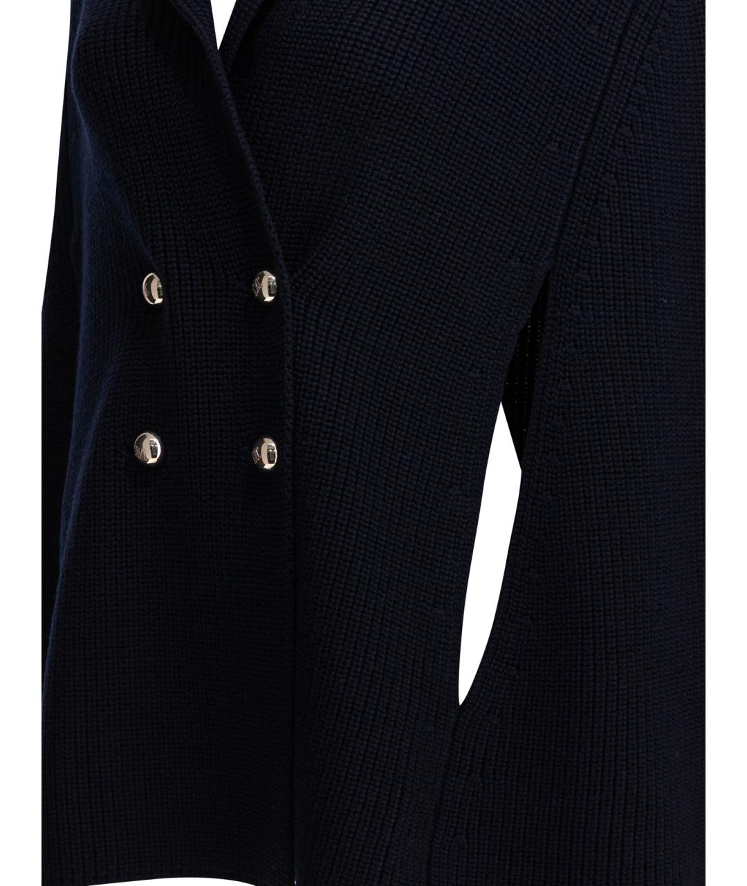 MAX MARA Синий шерстяной кардиган, фото 4