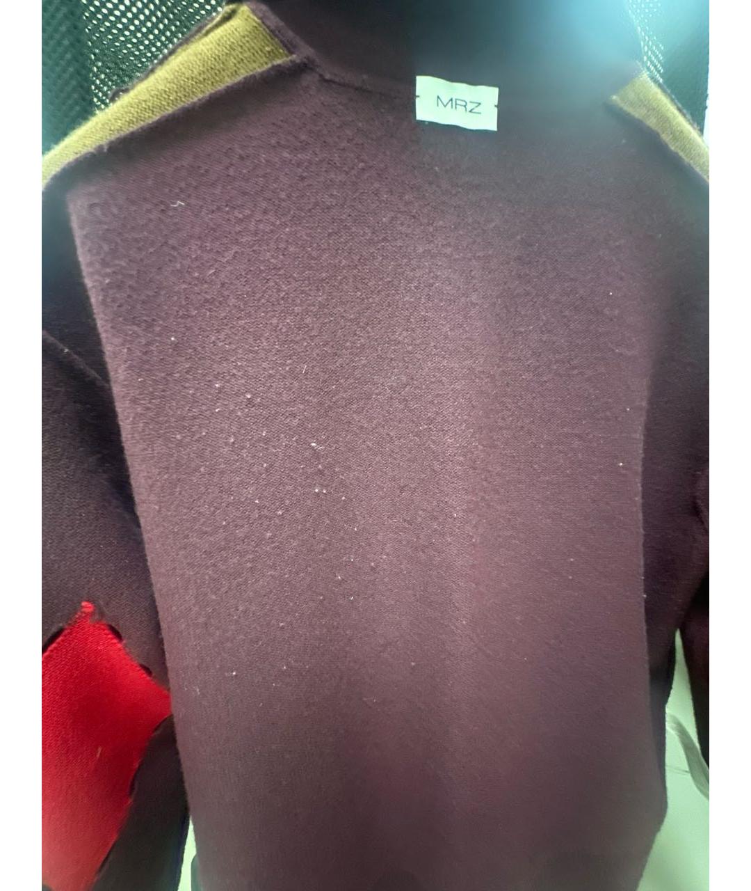 MRZ Бордовый шерстяной джемпер / свитер, фото 8