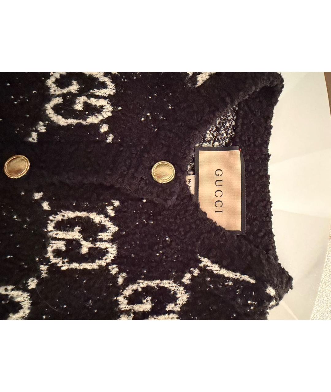 GUCCI Черный хлопковый кардиган, фото 3