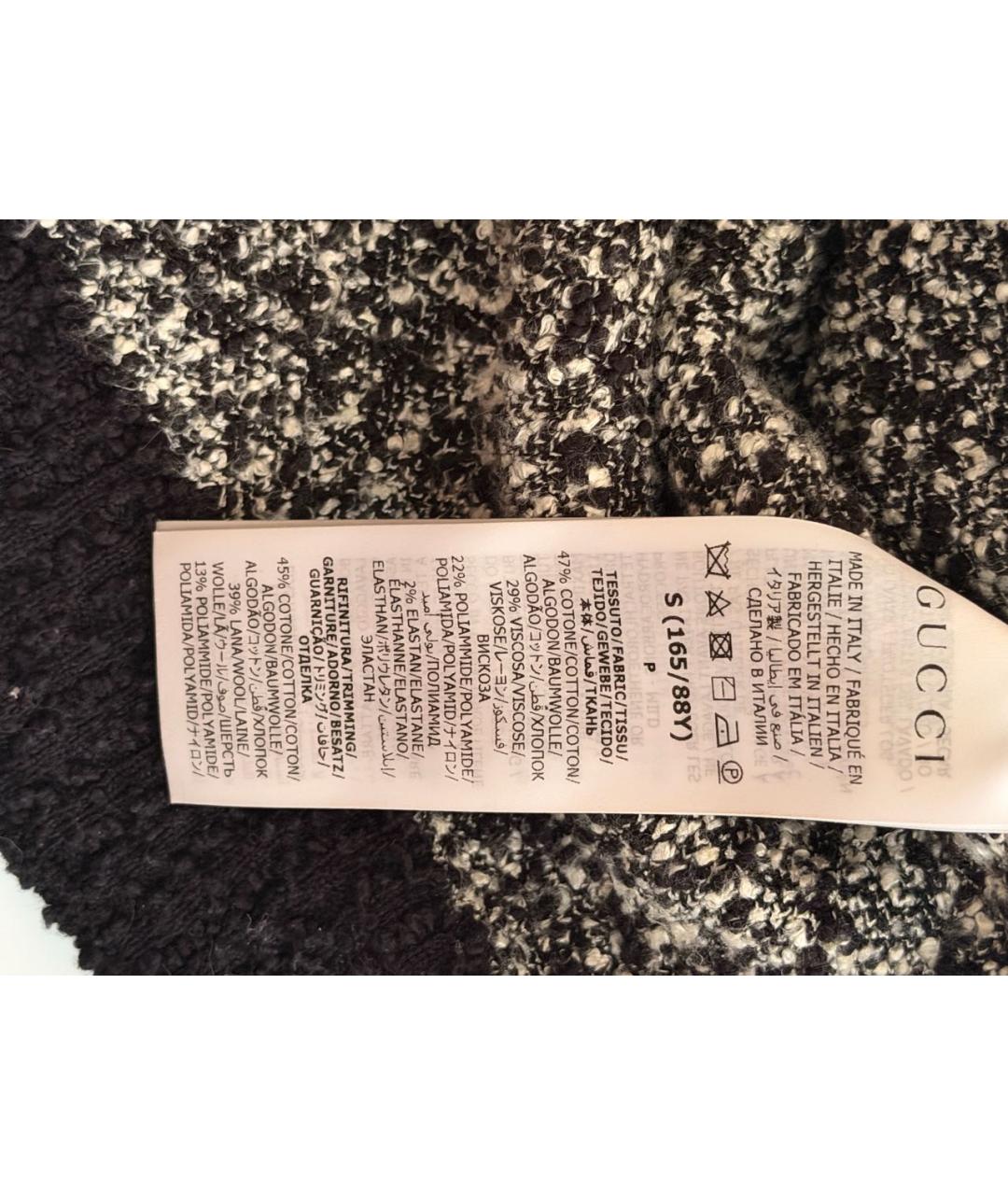 GUCCI Черный хлопковый кардиган, фото 4