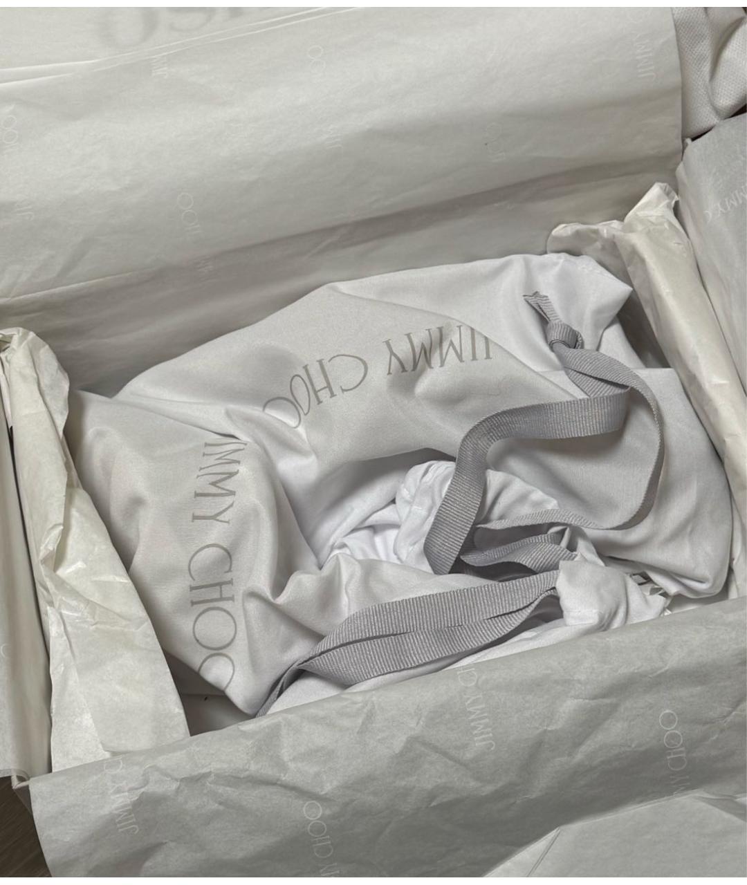 JIMMY CHOO Бежевые туфли из лакированной кожи, фото 4