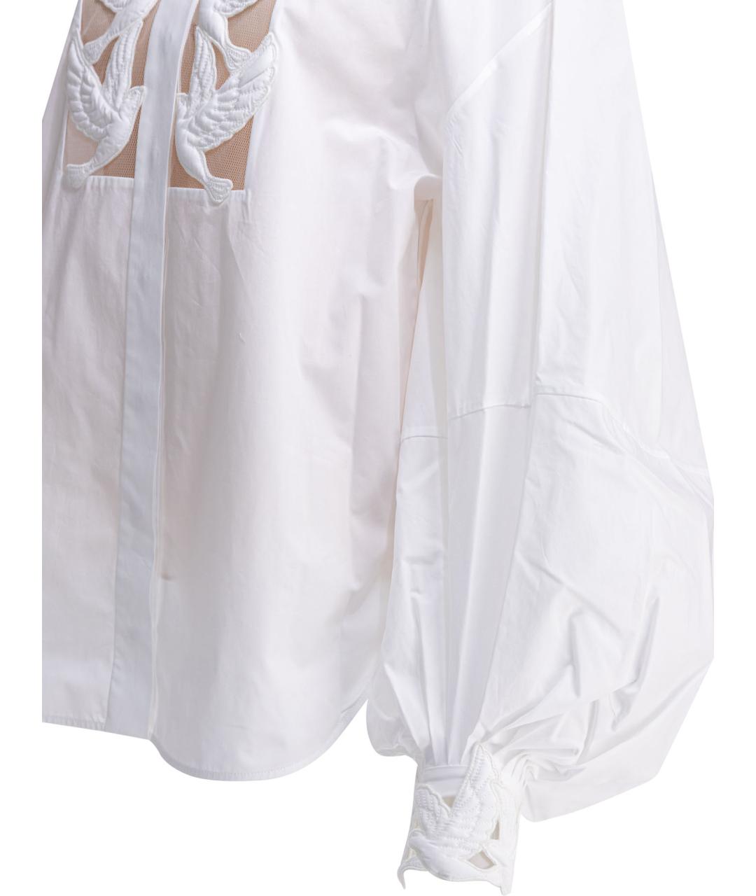 ZIMMERMANN Белая хлопковая рубашка, фото 4