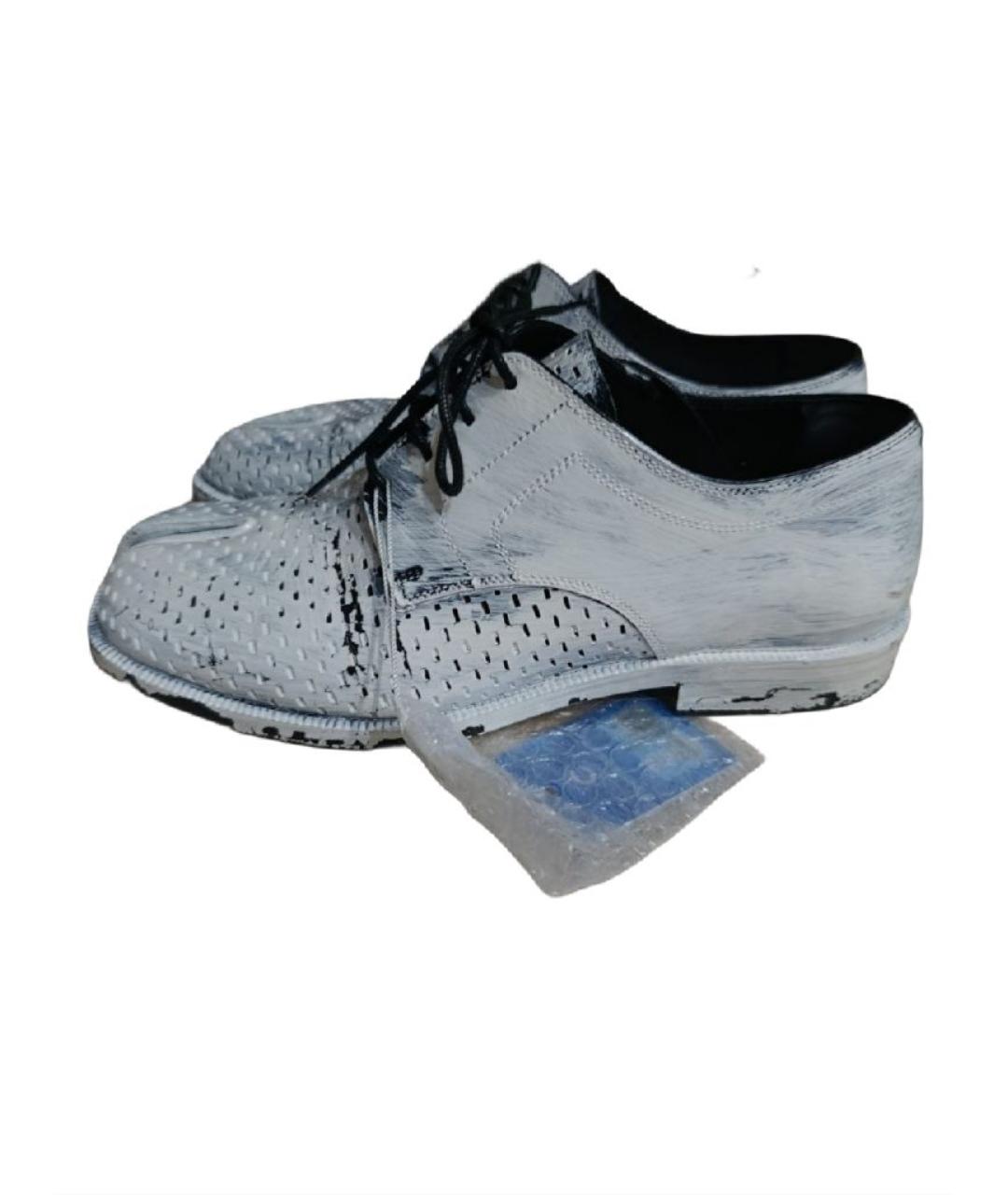 MAISON MARGIELA Белые туфли из лакированной кожи, фото 5