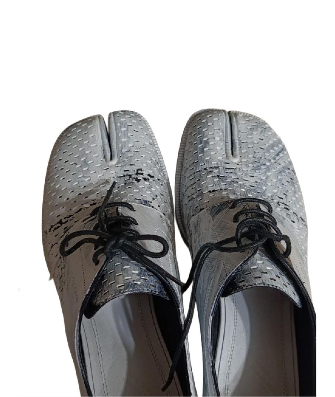 MAISON MARGIELA Белые туфли из лакированной кожи, фото 3