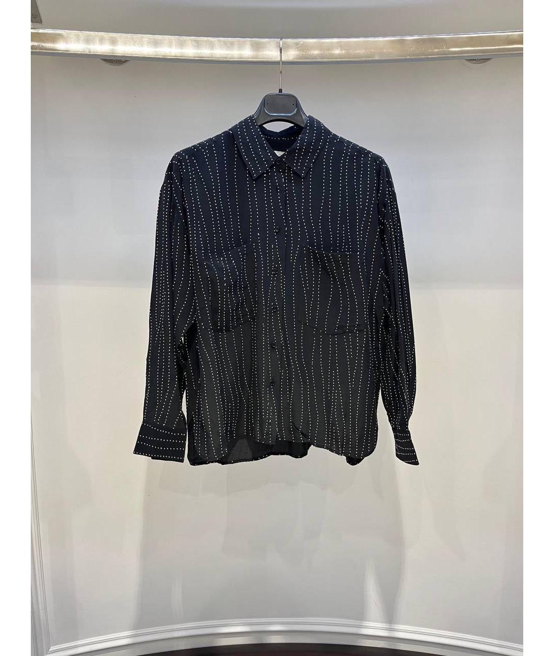 IRO Черная вискозная блузы, фото 4