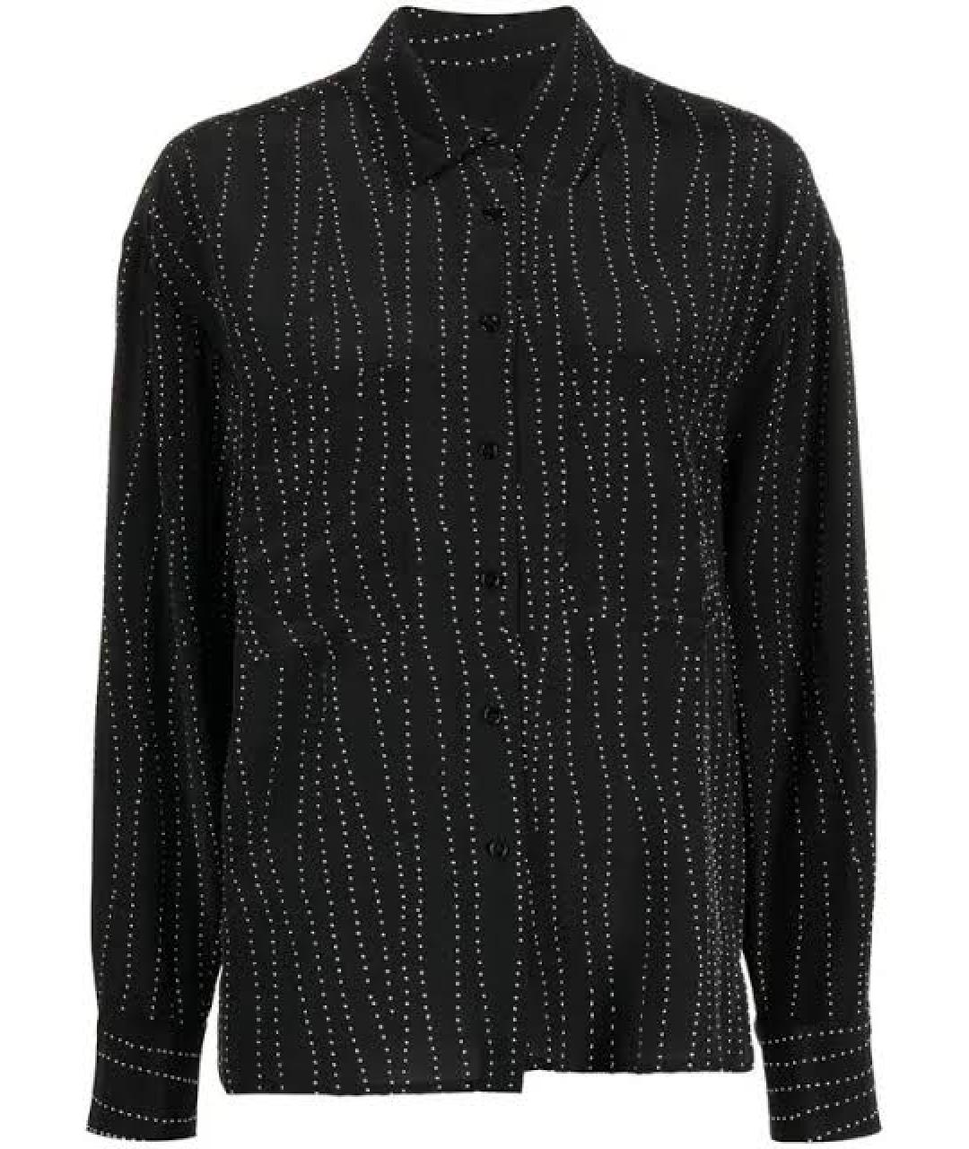 IRO Черная вискозная блузы, фото 1