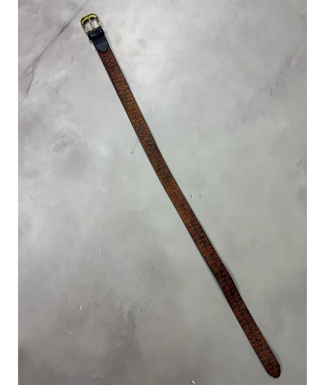 VIVIENNE WESTWOOD Черный кожаный ремень, фото 2