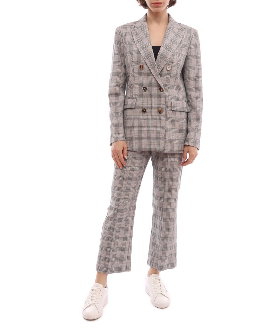 PINKO Розовые прямые брюки, фото 6