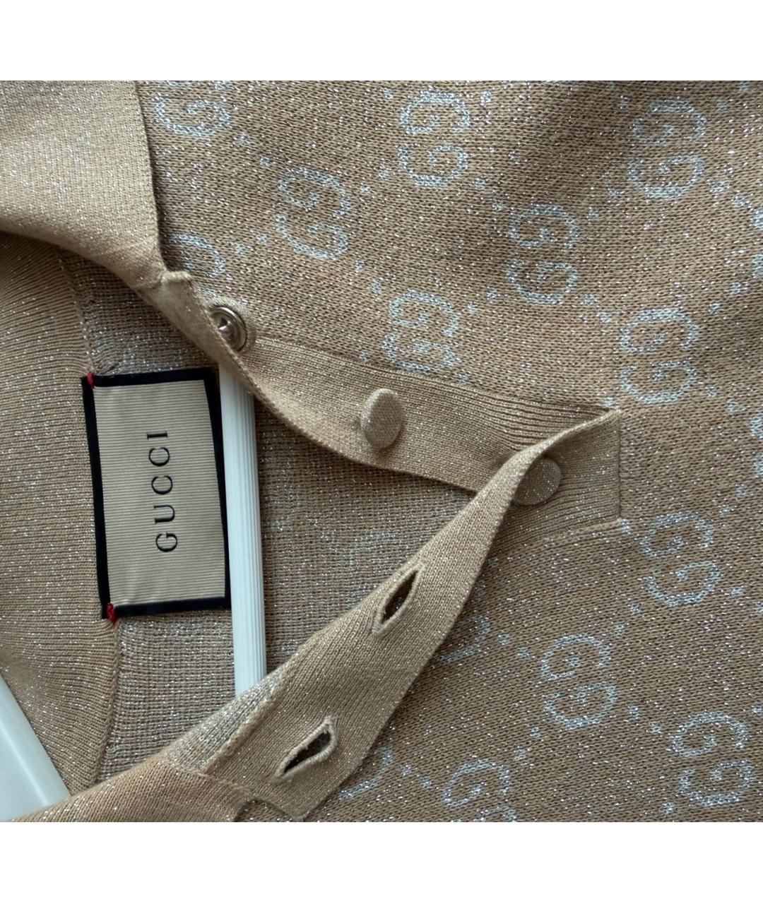 GUCCI Бежевый хлопковый джемпер / свитер, фото 3