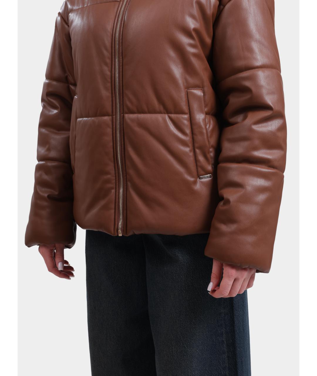 LIU JO Коричневый пуховик, фото 4