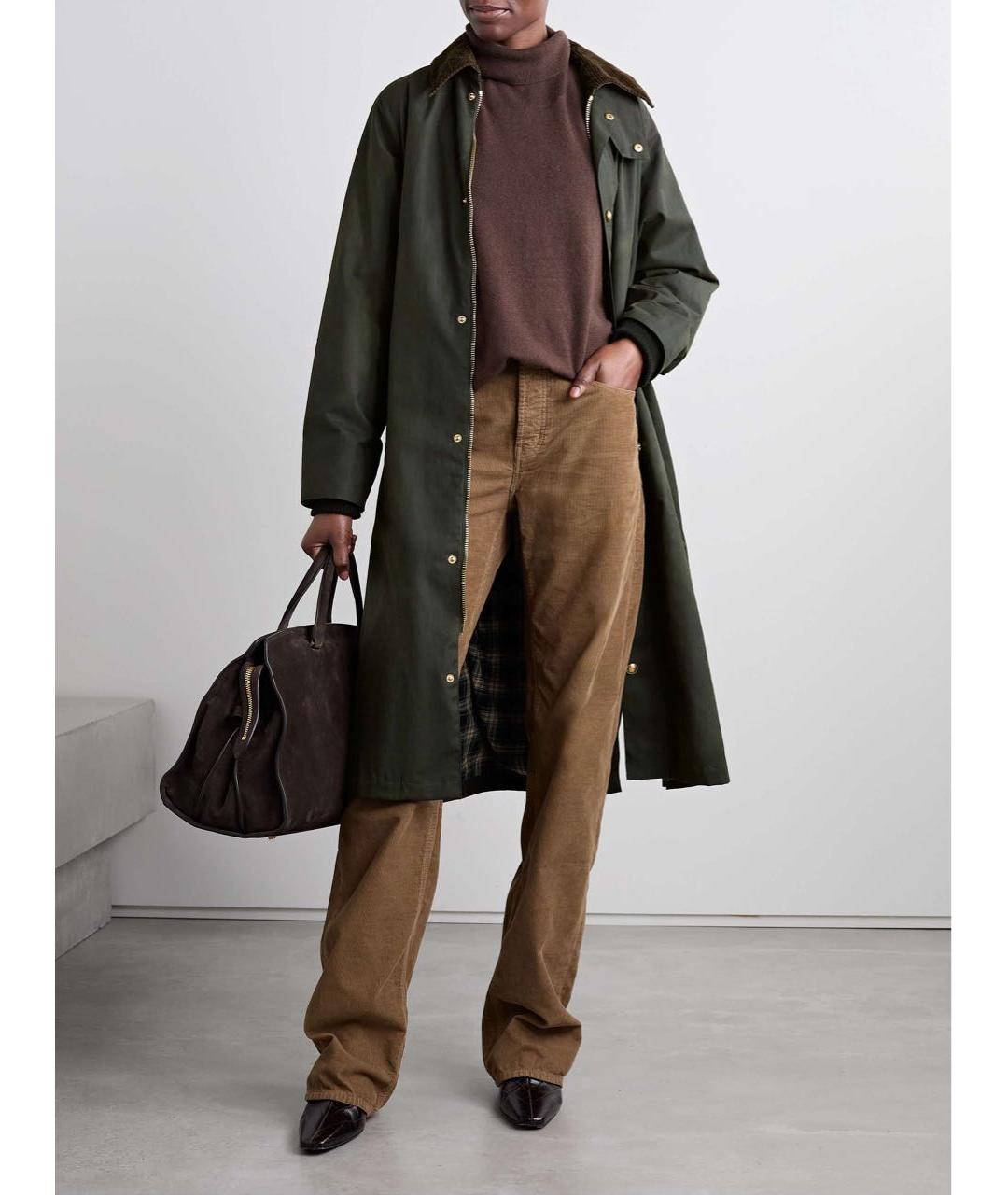 NILI LOTAN Зеленые хлопковое пальто, фото 6