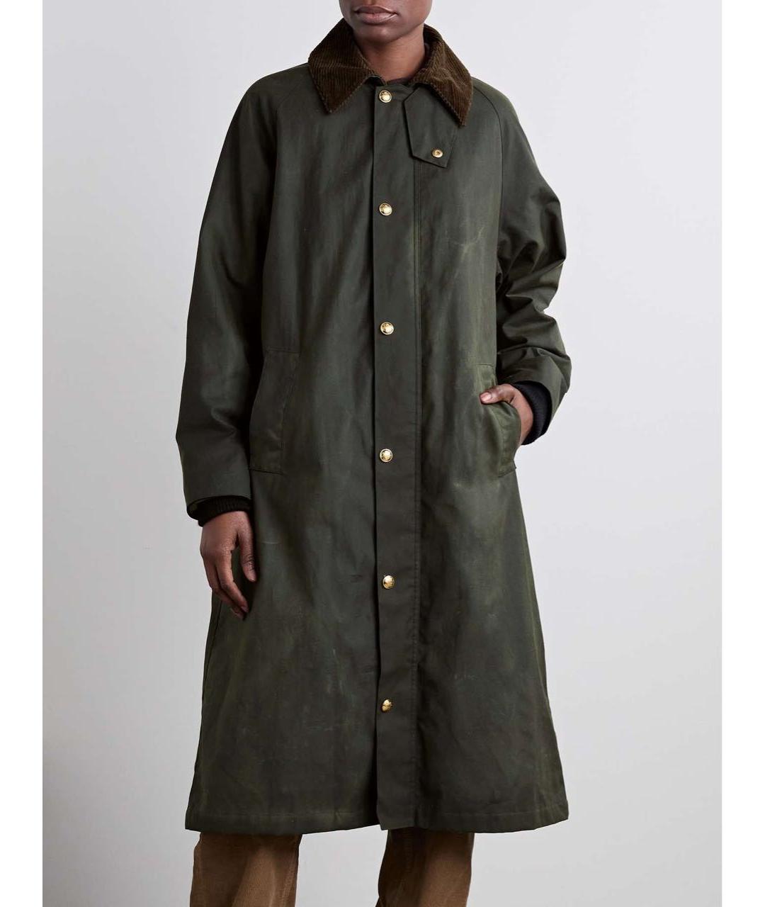 NILI LOTAN Зеленые хлопковое пальто, фото 8