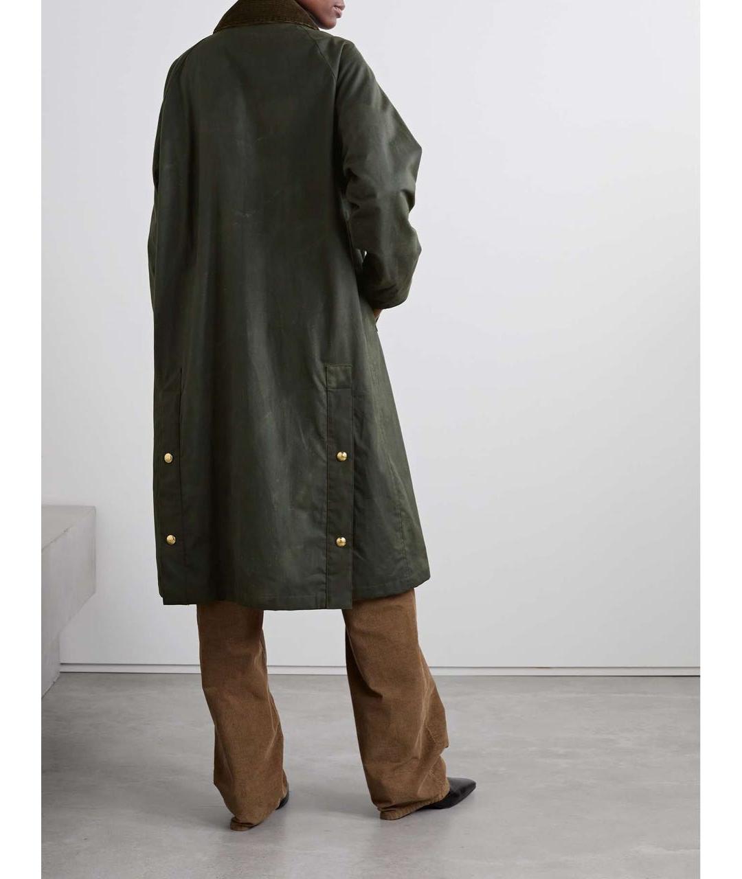 NILI LOTAN Зеленые хлопковое пальто, фото 7