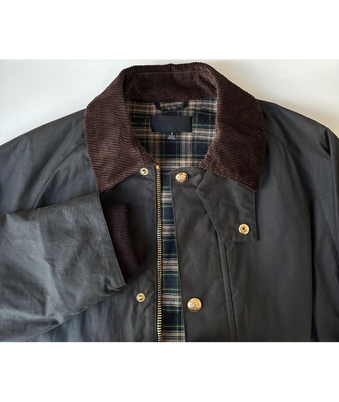 NILI LOTAN Зеленые хлопковое пальто, фото 4