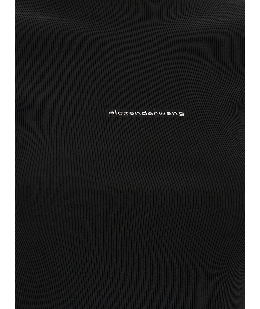 ALEXANDER WANG Черное полиамидовое повседневное платье, фото 3