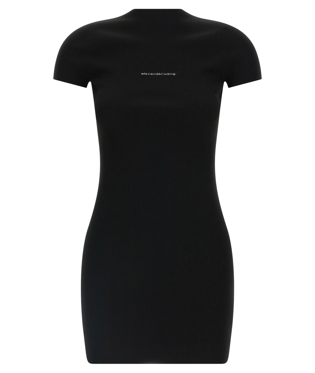 ALEXANDER WANG Черное полиамидовое повседневное платье, фото 1