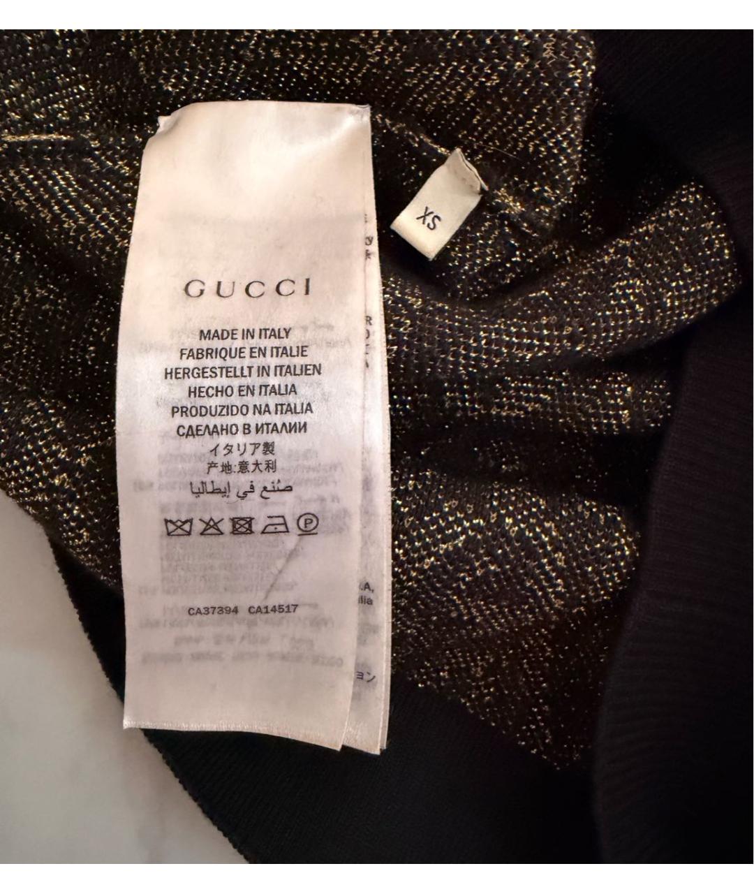 GUCCI Черный хлопковый джемпер / свитер, фото 4