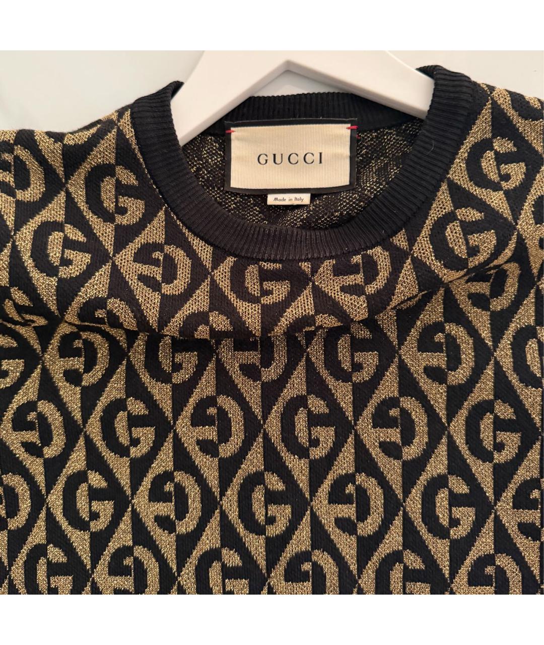 GUCCI Черный хлопковый джемпер / свитер, фото 3